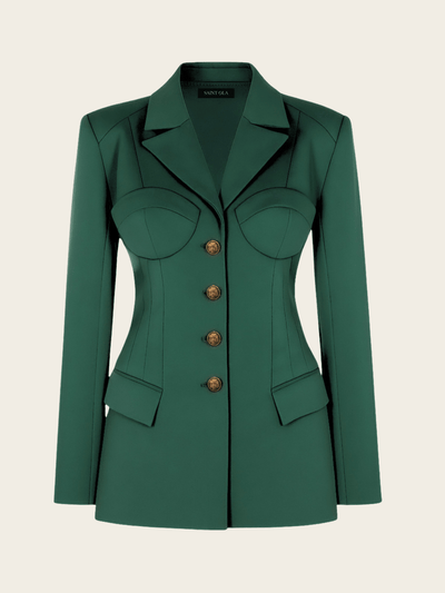 Aliyah Sculpted Hourglass Blazer - Saint Ola