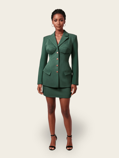 ALIYAH Set – Hourglass Blazer & Curve Skirt - Saint Ola